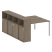 Рабочая станция с опорным шкафом-купе Metal System Style БП.РС-СШК-4.3 1910x2332x1098 (Дуб Наварра/Серый металл)