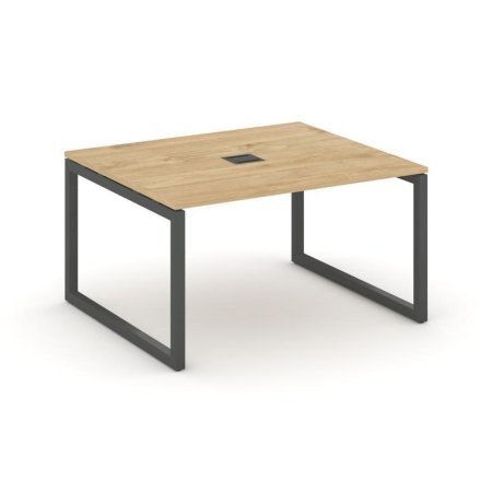 Стол переговорный SN-5O.SPRG-033 (1380х1180х750) (Тиквуд Светлый/Металл Антрацит)