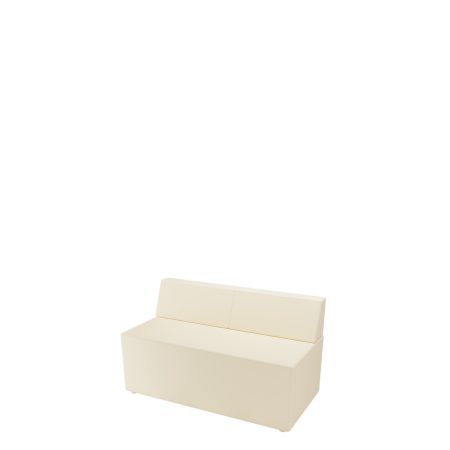 Диван офисный Модуль (М-70) 2-х местный без подлокотников (Бежевый)