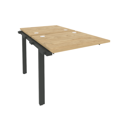 Наборный элемент рабочей станции на м/к Onix O.M-2.NRS-0.7 780x1475x750 (Тиквуд Светлый/Черный металл)