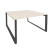 Рабочая станция на О-образном м/к Onix O.MO-D.RS-2.3.7 1380x1475x750 (Тиквуд Темный/Белый Металл)