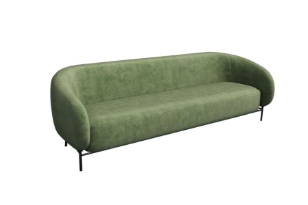 Диван трёхместный BLT-3 (Teddy 917/Металл Черный)