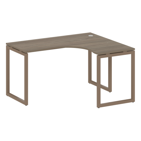 Стол криволинейный правый Metal System Style БО.СА-3 Пр 1400x1200x750 (Акация/Антрацит металл)