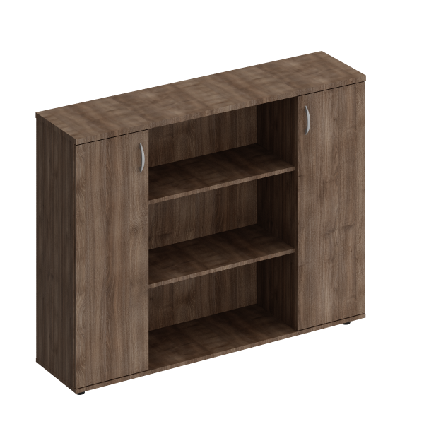 Шкаф комбинированный средний Комфорт КФ К.529 1540x380x1156 (Дуб шамони темный)