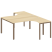 Рабочая станция криволинейная Metal System Style БП.РАС-СА-2.4 1600x2435x750 (Дуб Наварра/Серый металл)