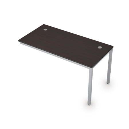 6МБК.179 Линейные бенч-системы, конечный модуль (1400x700x750) (Венге/Алюминий матовый)