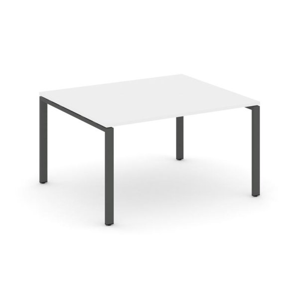 Стол переговорный SN-6P.SPRG-033.3 (1380х1180х750) (Белый/Металл Антрацит)