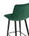 Стул полубарный Джанго велюр зелёный высота сиденья 60 см (Стул полубарный Джанго зеленый)