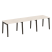 Рабочая станция на деревянных опорах Onix Wood OW.RS-3.1.8 2940x800x750 (Тиквуд Светлый/Дуб Темный)