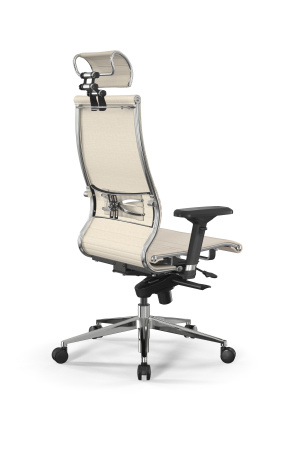 Кресло для руководителя Метта Samurai L2-7D - Infinity /Kc04/Nc04/D04P/H2cL-3D(M06.B32.G11.W03) (Молочный)