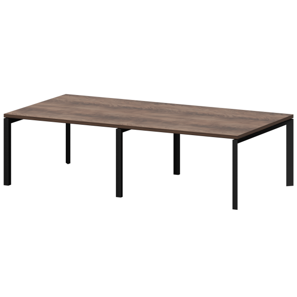 Стол переговорный на металлокаркасе Акцент КТМ-28.14.38 2800x1400x750 (Лагос)