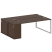 Рабочая станция с шкафом-купе на О-образном м/к Metal System Style БО.РС-СШК-1.5 Т 2210x1475x750 (Дуб наварра/Серый металл)