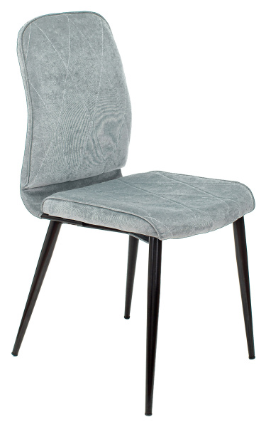 Стул для кухни KF-3 серо-голубой Light 28 металл черный на ножках (KF-3/LT28) (Серо-голубой)