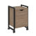 Тумба на колесных опорах с распашным фасадом VR.L-T2.K 500x460x767 (Тиквуд Темный/Белый металл)