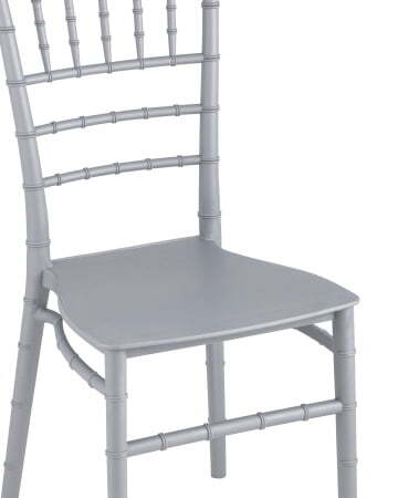 Стул Chiavari (Кьявари) пластик серебряный (Стул Bride серебряный)