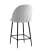 Стул полубарный Логан велюр светло-серый (Стул полубарный Логан светло-серый)