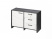 Тумба для документов для документов Festus FB-12-01.G 1222x460x806 (Хромикс Белый/Камень Пьетра Гриджиа черный)