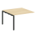 Проходной наборный элемент переговорного стола Metal System Style БП.ППРГ-2 1200x1235x750 (Дуб Наварра/Серый металл)