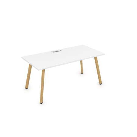 10СР.085 Стол рабочий, прямолинейный (1800x800x750) (Белый премиумIron Wood)