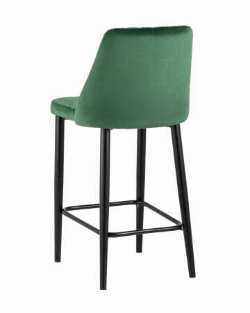 Стул полубарный Диего велюр зеленый (Стул полубарный Диего зеленый)