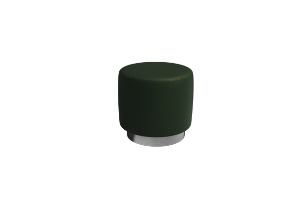 Пуфик PV-1 (Latte Lux 412/Серебро)