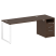 Рабочая станция Metal System Style БО.РС-СТП1.4 1812x720x750 (Дуб Наварра/Серый металл)