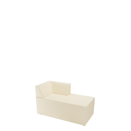 Угловой элемент Модуль (М-70) 2-х местный (спинка прямая 90 градусов) (Бежевый)