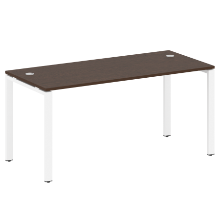 Стол письменный Metal System Style БП.СП-4 1600x720x750 (Венге Цаво/Белый металл)
