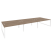 Рабочая станция на О-образном м/к Onix O.MO-D.RS-6.4.8 4740x1635x750 (Тиквуд Темный/Белый Металл)