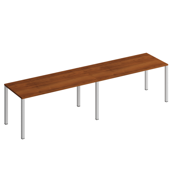 Рабочая станция на металлокаркасе КФ (2х140) Комфорт КФ К.1132-2 2800x750x750 (Французский орехСерый)