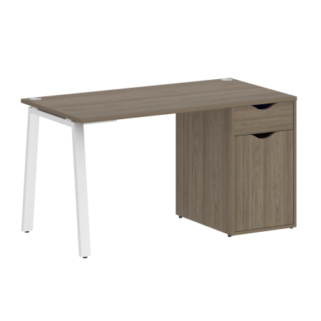 Стол письменный VR.SP-3-138.1.A 1380x720x750 (Вяз благородный/Белый Металл)