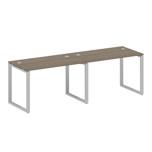 Рабочая станция Metal System Style БО.СМ-2.2 2400x720x750 (Вяз/Серый металл)