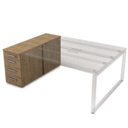 9ТП.012.1 Тумба с 4-мя ящиками (1635x450x750) (Teakwood)