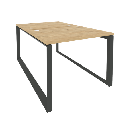 Рабочая станция на О-образном м/к Onix O.MO-D.RS-2.1.8 980x1635x750 (Тиквуд Светлый/Черный металл)