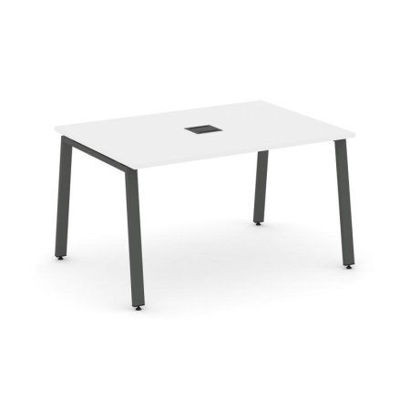 Стол переговорный SN-6A.SPRG-001 (980х980х750) (Белый/Металл Антрацит)