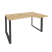 Стол эргономичный правый на О-образном м/к Onix O.MO-SA-2R 1380x980x750 (Тиквуд Темный/Белый Металл)