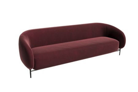 Диван трёхместный BLT-3 (Verona Premium 743/Металл Черный)