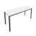 Стол письменный на металлокаркасе Slim С.СП-6.1 1580x600x750 (Серый/Антрацит металл)