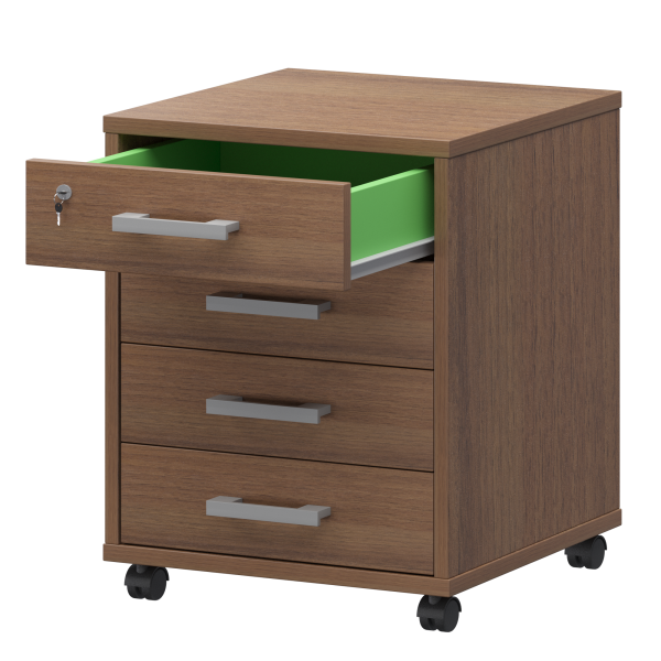 Тумба подкатная Арго АТЛ-04 440x450x600 (Орех)