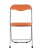 Стул складной ДЖОН металлик, оранжевый (Стул складной Джон оранжевый)
