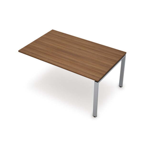 6МПК.602 Бенч-система для переговорных столов, конечный модуль (1200x1000x750) (Шамони темный/Алюминий матовый)