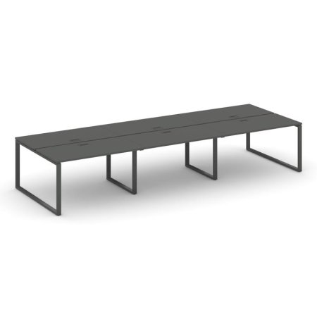 Рабочая станция 2-х сторонняя SN-6O.DRS-062 (3540х1232х750) (Антрацит/Металл Антрацит)