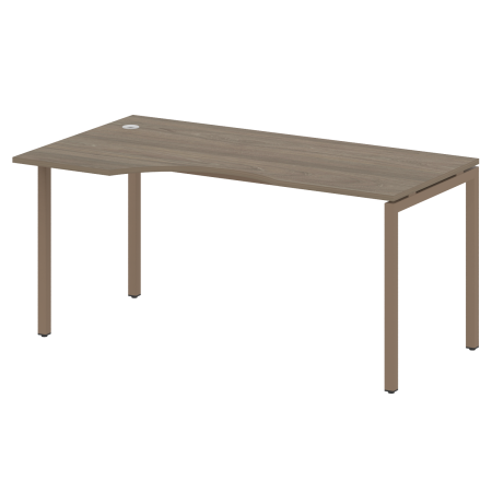 Стол криволинейный левый Metal System Style БП.СА-1 Л 1600x900x750 (Акация/Антрацит металл)