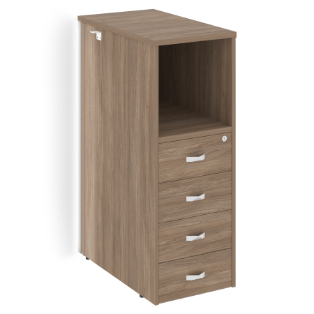 Тумба с подсветкой 4 ящика завершающая, правая Onix O.R-TV-4.SR 436x767x1185 (Дуб Аризона)
