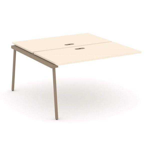 Двойной наборный элемент рабочей станциии ES.2.NRS-3-LP (1380х1500х750) (Сатин/Металл Латте)