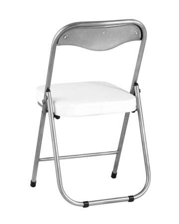 Стул складной ДЖОН металлик, белый (Стул складной Джон белый)