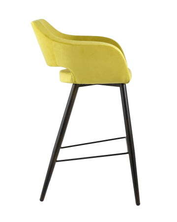 Стул барный Саймон велюр золотистый (Стул барный Саймон золотистый)