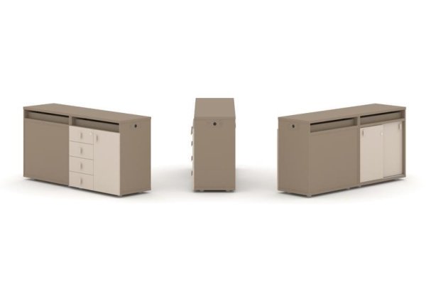 Тумба двойная + топ ES.NB.2T-6 (1500х410х750) (Латте/Капучино)