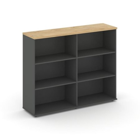 Тумба опорная/приставная SN.TOP-151 (1232х400х1150) (Антрацит/Тиквуд Светлый)