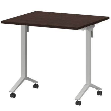 Стол мобильный складной Моби МБ22-80.70 800x700x750 (Дуб венге/Белый)